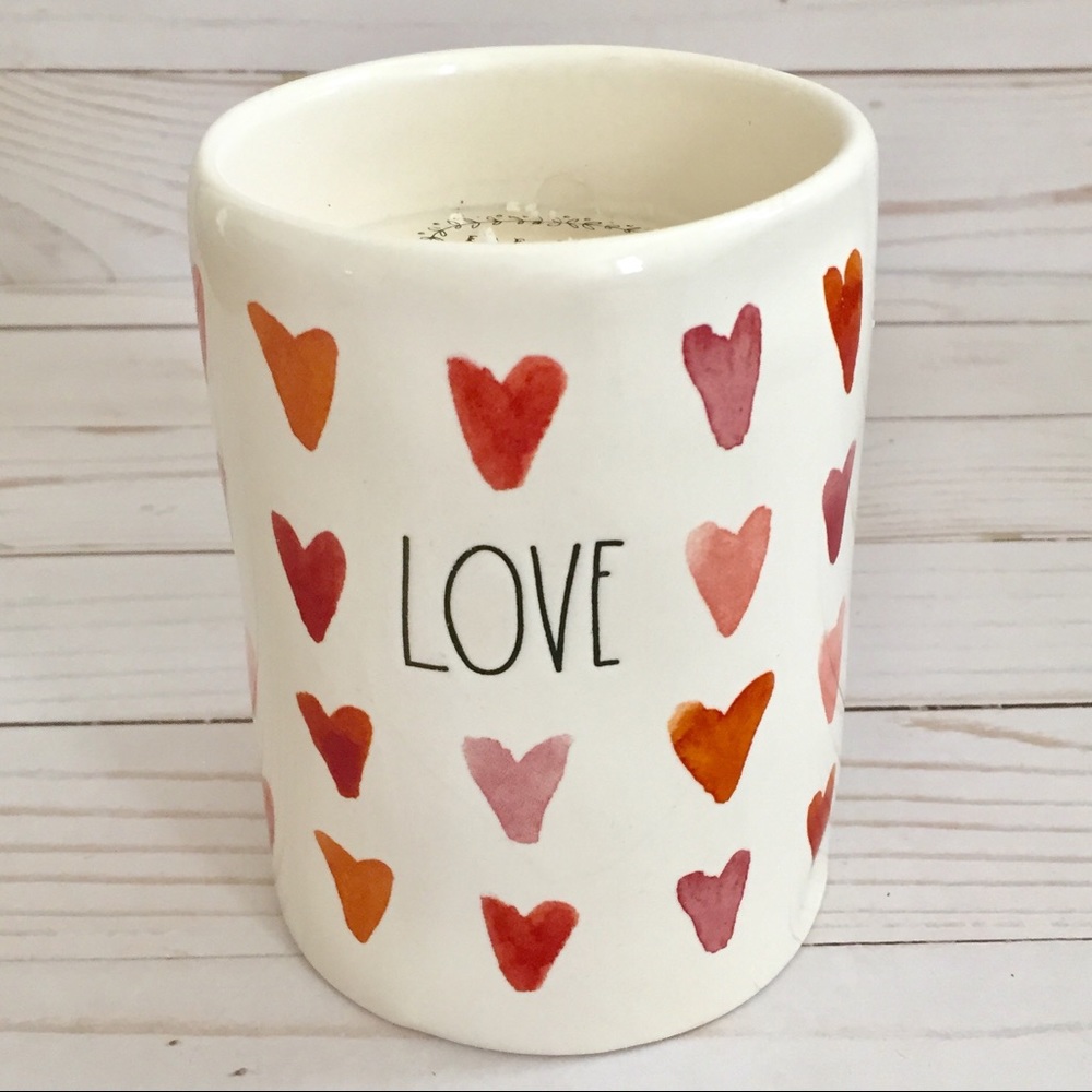 💖Rae Dunn *LOVE* Candle - Rose Scent 11.6 oz💖